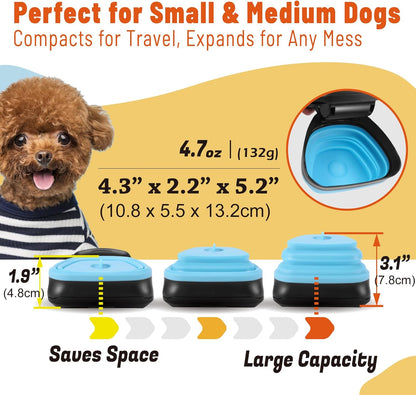 POTOMO Clip-On Pooper Scooper | Hands-Free with Built-in Bag Dispenser